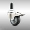Service Caster 3 Inch 316SS Thermoplastic Rubber Swivel 1 Inch Stem Caster Lock Brake SCC SCC-SS316TTLEX20S314-TPRB-1 - alternate 1
